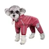 Dog Apparel Dog Raincoat Reflective Waterproof Pet Clothes for Chihuahua Maltese Rain Coat Small Medium Dogs Jumpsuit Raincoat Dogs Overallsvaiduryd