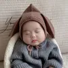 Kid's Beanie geboren kinderen Baby Hoed Warme Winter Jongens Meisjes Uit Winddicht Cap Baby Leuke Gebreide Tie caps 240112