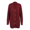 Chandails pour femmes boutonné à manches longues câble torsadé tricot ouvert devant Cardigan vêtements coupe large manteau avec poches 240112