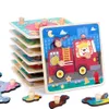 Nya andra leksaker Baby Toys 3D TROE PUZZLES Pedagogiska tecknade djur Tidigt lärande Kognition Jigsaw Puzzle Game for Children Toys