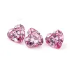 Certified 100% Real Pink Color Heart Shaped Stones 05ct to 3ct Loose Gems For Jewelry Making Pass Diamond Test 240112