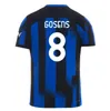 Calhanoglu Soccer Jerseys 23 24 Barella Lautaro Inters Alexis Skriniar Dzeko Correa Away Third Milans uniformer DiMarco Football Shirt 2023 2024 Men Kids Aldult Kits Kits