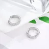 Neetim Full Diamond Earrings 925 스털링 실버 18K 골드 도금 웨딩 약혼 파티 여성용 고급 보석 240112