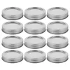 Storage Bottles Large Mouth Mason Jar Lids Practical Covers With Rings Sturdy Canning For Home Wide Convenient Reusable