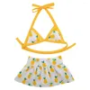 Dog Apparel 1 Set Pretty Pet Swimsuit Breathable Bikini Clear Printing Dress Up Ins Summer Beach