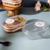 Wegwerpbekers Rietjes Picknickfeest Bruiloft Dozen Voor Dessert Deksels Crème Smoothie Thuis Plastic Taart Met Beker Ijsmousse 25/50 stuks