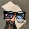 Sunglasses Vintage Square Woman Fashion Designer Shades Mirror Retro Sun Glasses Female Rivet Orange Lens