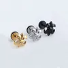 女性用の高級ブランドデザイナーイヤリングCh Chromes Cross Jewerlry Titanium Steel Men's Heart Ear Ring Girl Eardrop Earstudバレンタインギフト無料配送dblr