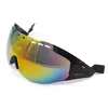 Helmets Road Rower Helis Lens Cycling Aero Helmet Sunvisor Goggles Rower Helmet Akcesoria Sier Yellow Multicolor Transparent