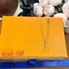 Never Fading 18K Gold Plated Luxury Brand Designer Pendants Necklaces Stainless Steel Letter Choker Pendant Necklace Beads Chain Jewelr Mqnt