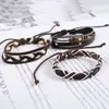 Charme Pulseiras 2024 Pulseira De Couro Homens Camada Superior De Couro De Malha Com Estilo Exótico Handtecido E Tecido Multicamadas Jóias