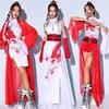 Scenkläder 2024 Kpop Jazz Dance Clothes Women Chinese Style White Suit Nightclub Gogo Dacer Performance Outfits Bar DJ Clothing Rave L12239