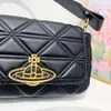 vivianeism westwoodism bag Empress Dowager Saturn Underarm Bag Lingge Chain Bag Handheld Shoulder Crossbody Women's Bag