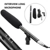 Microphones Professional Vioce Recording Broadcast Condenser Microphone Interview Live Mic pour caméra dslr