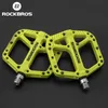 ROCKBROS Bicycle Pedals Bike Ultralight Seal Bearings Cycling Nylon Road bmx Mtb Flat Platform Parts Accessories 240123