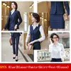 Pantalon de deux pièces pour femmes Designs uniformes formels Costumes d'affaires pour femmes Automne Élégant Plaid pour Professiona Dames Bureau Work Wear OL Styles