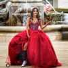 Lindo Borgonha Quinceanera Vestidos Masquerade Puffy Ball Gown Apliques Bead Lantejoulas Birtdhay Prom Dress Vestidos De 15 Anos