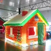 Atividades ao ar livre do navio da porta livre 4mLx3mWx3.5mH (13.2x10x11.5ft) Com ventilador iluminação LED inflável casa de natal Xmas santa gruta para venda