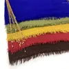 Scarves 2024 Cotton Solid Plain Scarf Malaysia Muffler Tassels Simple Style Women Soft Shawls Medina Silk Hijab