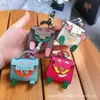 H Home's Same Mini Kelly Doll Cute Little Monster Imitation Leather Earphones Car Keychain Hanging Accessories