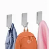 Hooks 12pcs Hook Rack Adhesive Stainless Steel Towel Robe Hanging Hats Bag Family Key Wall Hanger