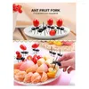 Forks 24PCS Reusable Ant Fork Fruit Toothpick Dessert Children And Party Accessories