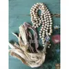 Necklaces Nm18286 Shabby Boho Glam Unique Romantic Chic Hand Knot Crystal Necklace with Sari Silk Tassel Handmade Jewelry for Women