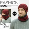 Bandanas Winter Hat Pullover Scarf Set Padded Thicked Neck Warme Woolen Cap Men Outdoor Climbing Windproof Sticked Headwear