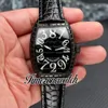 New 40mm Black Croco Crazy Hour Automatic Mens Watch 8880 CH BLK CRO Black Dial PVD Black Steel Cracking Case Leather Strap Gents Watches Timezonewatch DHFM Z08b