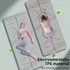 TPE-Yogamatte, umweltfreundliche, rutschfeste Trainingsmatte für Männer und Frauen, mit Tragegurt, Heimtraining, Yoga, Pilates, 240113