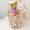Storage Boxes Unique Circular Crystal Pen Holder For Organizing Eyebrow Pencils And Makeup Brushes