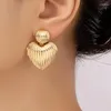 Baumeln Ohrringe Geometrische Herz Form Kreis Tropfen Klassisch Für Frauen Party Geschenk Urlaub Mode Schmuck Ohr Zubehör Großhandel