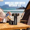 Asciugacapelli wireless Multifunzione per barbecue all'aperto Carbone che soffia rimozione della polvere Ricarica portatile Asciugacapelli ad alta velocità 240113