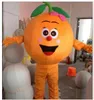 Alta qualidade laranja durian fruta mascote trajes natal fantasia vestido de desenho animado personagem roupa terno adultos tamanho carnaval páscoa publicidade tema roupas