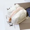 Worki do przechowywania wodoodporne wyściełane puszyste puszyste torba słuchawkowa beżowa pikowana nylon