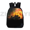 Väskor 3D anime Hot Game World of Tanks Ryggsäckar Cartoon War Thunder School Bag Travel Teenagers 12/16 tum Gerand Tanks Daily Pack