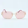 New factory direct luxury fashion sunglasses 4193830 simple large box claw metal ultra light sunglasses