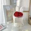 Decoratieve Bloemen Roos Bloemboeket Oren Boeketten Handgemaakte Kunstmatige Bruiloft Valentijnsdag Cadeau Decor