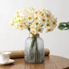 Decorative Flowers Artificial Yellow Sunflower Bridal Fake Daffodil Bouquet 13 Head Flower Diy Plant