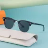 2024 New Eyebrow Polarized Men Half Frame Sunglasses for Men's Fashion Shades