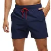 Elastische Clre zwembroek voor heren, sneldrogende strandshorts met ritszakken en meshvoering 240113