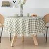 Toalha de mesa de linho grande toalha de mesa circular TPU tecido impermeável e resistente a óleo El Home Round Homestay S5R4068
