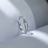 Cluster Ringe Mode Silber Überzogene Einfache Geometrische Für Frauen Mädchen Klassische Ehering Zubehör Schmuck Geschenk Jz117