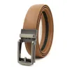 Wholesale automatic buckle custom cowhide leather artificial leather business casual belt men's belt