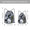 Einkaufstaschen Loons Duck Rucksack mit Kordelzug für Herren, Fitnessstudio, Workout, Fitness, Sporttasche, gebündelt, Yoga für Damen