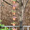 Décorations de jardin Bouilloire en fer Chaîne de pluie Suspendue Anneaux décoratifs Bouilloires Chaînes Pendentif en laiton pour la maison Patio extérieur