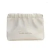 Cosmetic Bags Makeup Bag Small Portable Mouth Envelope Travel Data Cable Large Capacity Luxury Leather Pencil Case