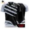 Men's T-shirt Quick Drying Tee Shirt Game competition Clothes Printed Short sleeve T shirts Boys Breathable Sport Tops 240113