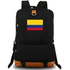 حقبة كولومبيا على الظهر العقيد العلم Daypack Bogota Bag Bag National Print Print Rucksack Leisure Schoole Day Back Pack