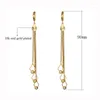 Dangle Oorbellen 2024 Vintage Goud Kleur Lange Tassel Drop Voor Vrouwen Geometrische Koreaanse Bruids Oorbel Mode-sieraden Oorbellen